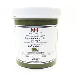 Non-Absorbent Acrylic Ground - Olive Green - 500ml